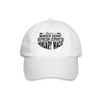 Winter Heart Fresh Start January Magic - Baseball Cap - white/white - Front