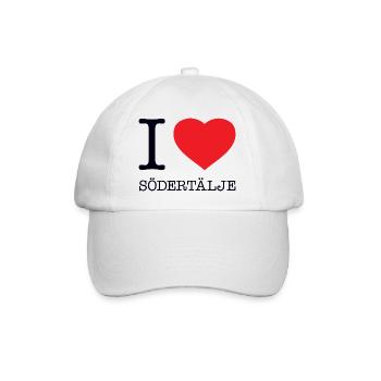 I LOVE SÖDERTÄLJE - Baseballkappe - Weiß/Weiß - Vorne