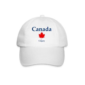 Calgary - Alberta - Canada - Kanada - Baseball Cap - white/white - Front