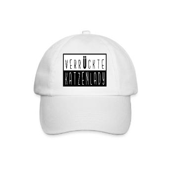 humor cat sea cat kitty - Baseball Cap - white/white - Front