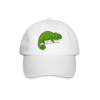 Chameleon green - Baseball Cap - white/white - Front