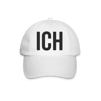 Ich Statement Design - Baseballkappe - Weiß/Weiß - Vorne