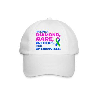 Diamond Like Rare Disease Stand Out for Awareness - Baseball Cap - white/white - Front