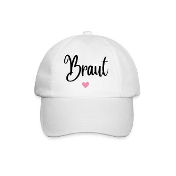 Braut - Baseballkappe - Weiß/Weiß - Vorne