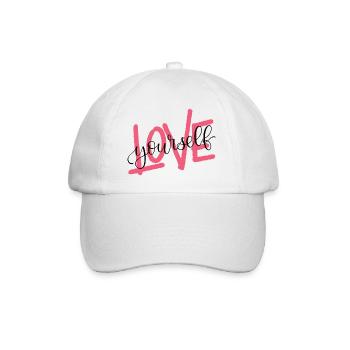 LOVE yourself - Baseballkappe - Weiß/Weiß - Vorne