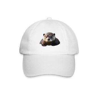 Loutre Mignonne - Casquette classique - blanc/blanc - Devant