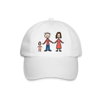 Famille - Casquette classique - blanc/blanc - Devant