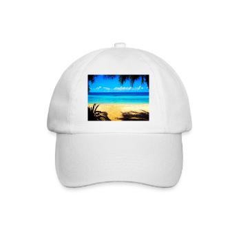 PARADISE BEACH - Baseball Cap - white/white - Front