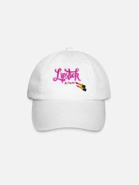 Lippenstift verliebt - Baseballkappe - Weiß/Weiß
