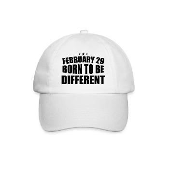 February 29 Born to be Different 29th Birthday - Casquette classique - blanc/blanc - Devant