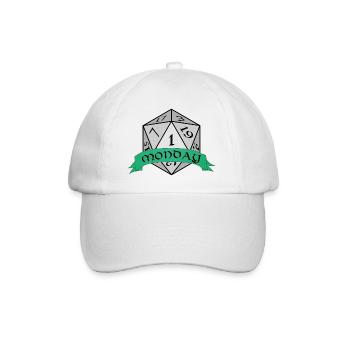 Emblème des dés du lundi - Casquette classique - blanc/blanc - Devant