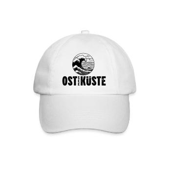 OstseeKueste Shirts 04 - Baseballkappe - Weiß/Weiß - Vorne