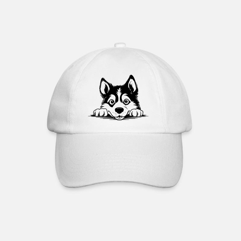 Husky sibérien - Casquette classique - blanc/blanc