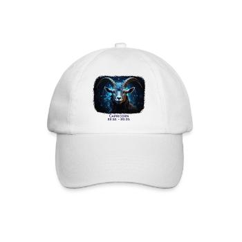 Zodiac sign Capricorn Date - Baseball Cap - white/white - Front