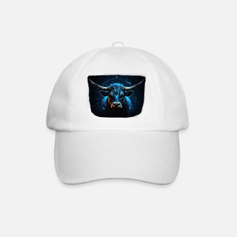 Signe du zodiaque Taureau - Casquette classique - blanc/blanc