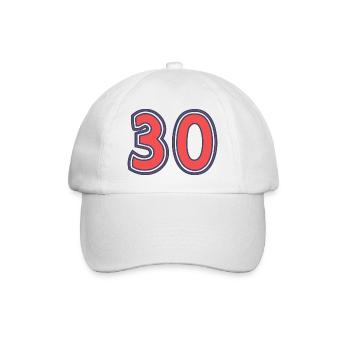 30. 30 YEARS. 30th ANNIVERSARY. 30TH ANNIVERSARY. - Baseball Cap - white/white - Front