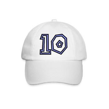 10. 10 YEARS. 10th ANNIVERSARY. 10 YEAR ANNIVERSARY. - Baseball Cap - white/white - Front