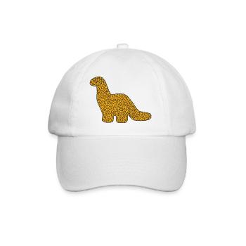 Brachiosaurus Dinonugget - Baseball Cap - white/white - Front