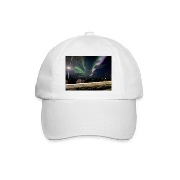Aurora northern lights - Baseball Cap - white/white - Front