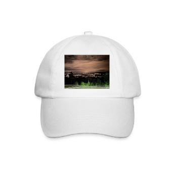 Oslo by night - Baseball Cap - white/white - Front
