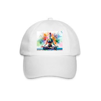 Exercice de yoga - Casquette classique - blanc/blanc - Devant