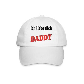 Ich liebe dich DADDY - Casquette classique - blanc/blanc - Devant
