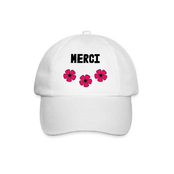 MERCI. MAÎTRESSE. MAÎTRE. MERCI MAÎTRESSE - Casquette classique - blanc/blanc - Devant