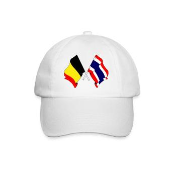 Pavillon Belgique Thaïlande - Casquette classique - blanc/blanc - Devant