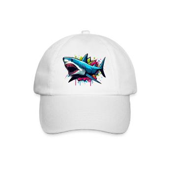 Hai - Baseballkappe - Weiß/Weiß - Vorne