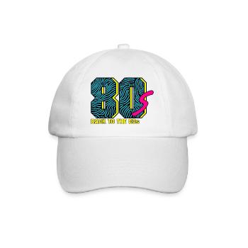 Retour aux années 80 - Casquette classique - blanc/blanc - Devant