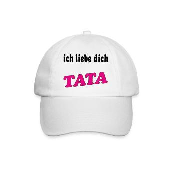 ich liebe dich TATA - Casquette classique - blanc/blanc - Devant