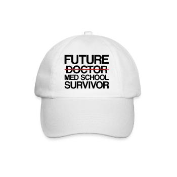 Future Med School Survivor - Baseball Cap - white/white - Front