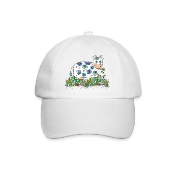 Kuh - Baseballkappe - Weiß/Weiß - Vorne