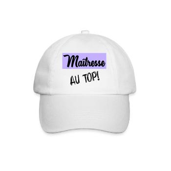 MISTRESS. THANK YOU. THANK YOU MISTRESS - Baseball Cap - white/white - Front
