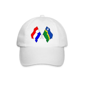 Flag Netherlands Flevoland - Baseball Cap - white/white - Front