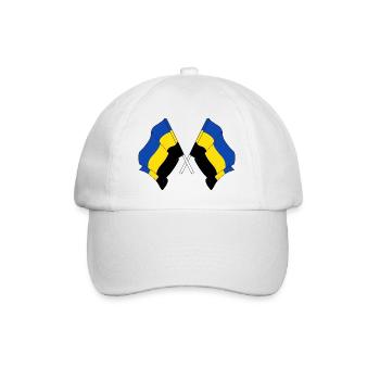 Two flags of the province of Gelderland - Baseball Cap - white/white - Front