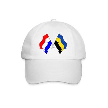Drapeau Pays-Bas, Gueldre croisé - Casquette classique - blanc/blanc - Devant