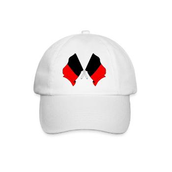 Deux drapeaux de Namur Belgique - Casquette classique - blanc/blanc - Devant