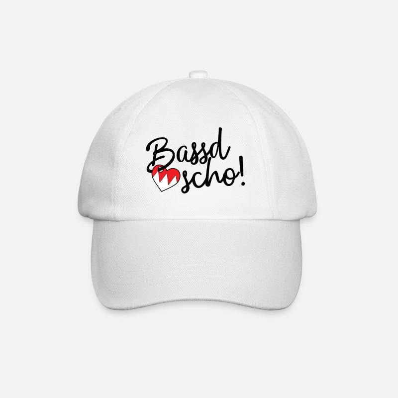 Bassd scho! - Baseballkappe - Weiß/Weiß