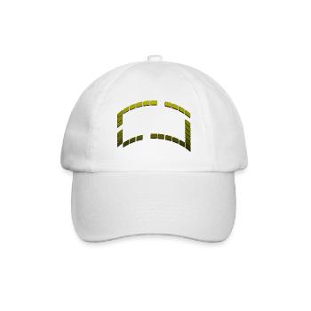 Frame Squares Graduated Green Gradient - Baseball Cap - white/white - Front