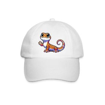 Gecko - Baseballkappe - Weiß/Weiß - Vorne
