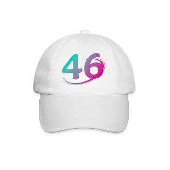 Number 46 multicolor - Baseball Cap - white/white - Front