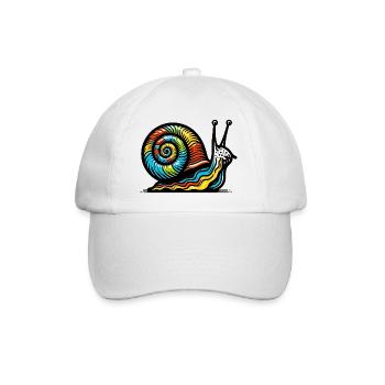 Snail - Baseball Cap - white/white - Front
