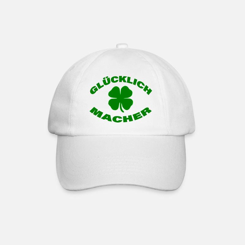 GLÜCKLICHMACHER - Baseballkappe - Weiß/Weiß