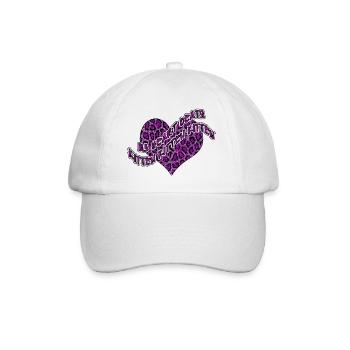 Heart for kittens - Baseball Cap - white/white - Front