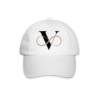 Lettre v infinie - Casquette classique - blanc/blanc - Devant