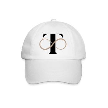 Lettre t infinie - Casquette classique - blanc/blanc - Devant