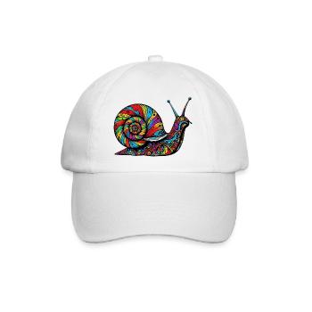 Snail - Baseball Cap - white/white - Front
