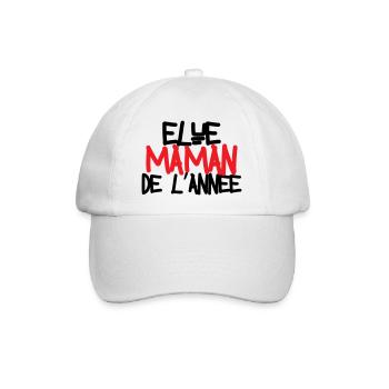 élue Maman de l'année - fête des mères - Casquette classique - blanc/blanc - Devant
