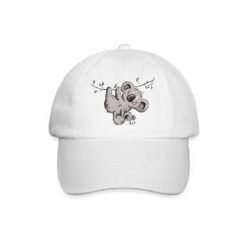 Drolliger Koala Bär Mit Koala Baby - Baseballkappe - Weiß/Weiß - Vorne
